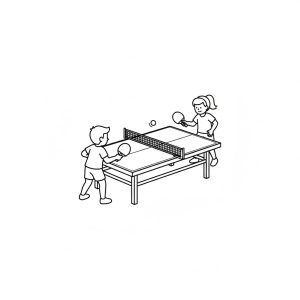 Tô màu Phác Thảo Bóng Bàn