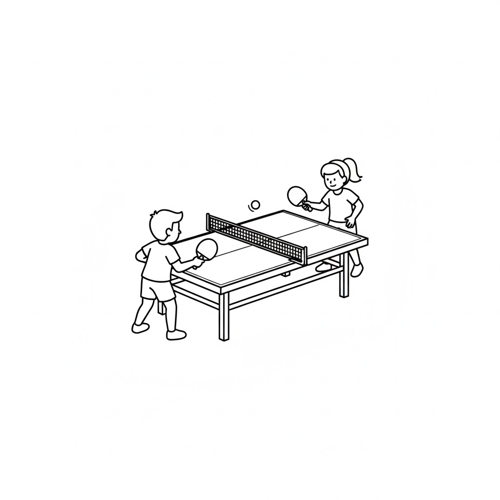 Tô màu Phác Thảo Bóng Bàn