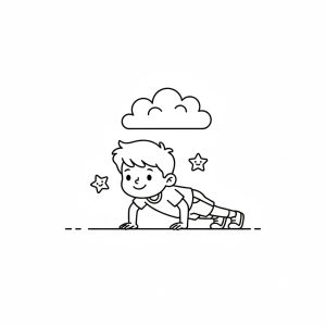 Cậu Bé Tập Chống Đẩy