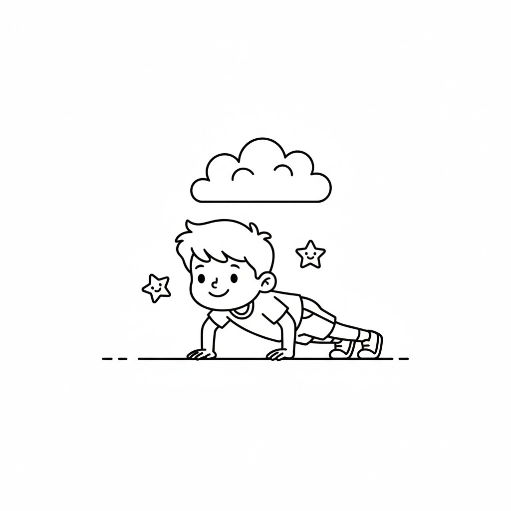 Cậu Bé Tập Chống Đẩy