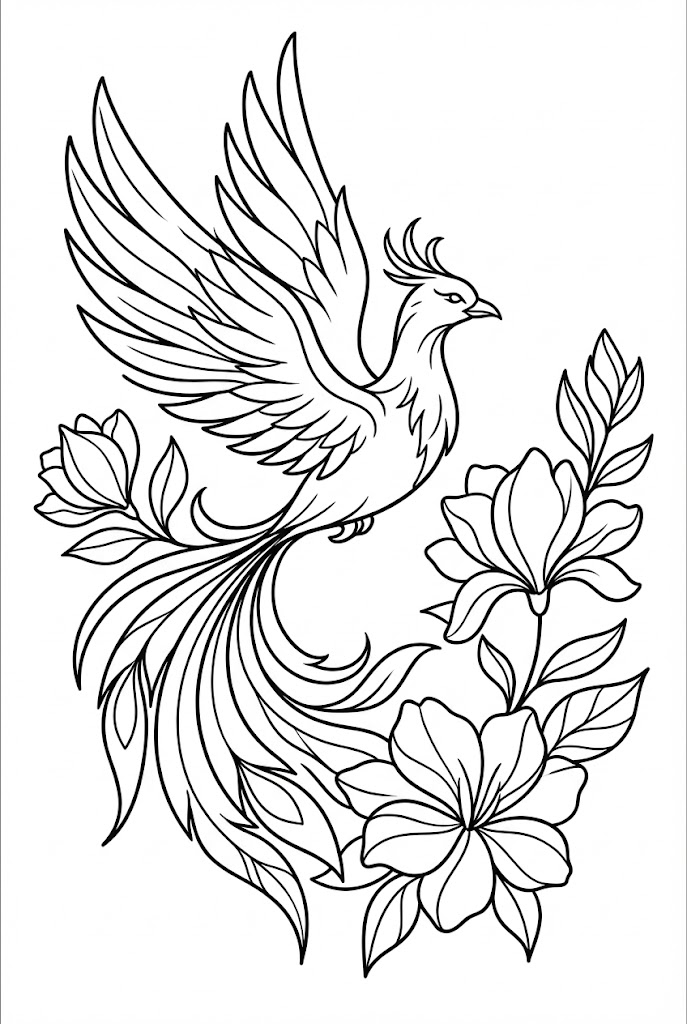 Phượng Hoàng và Bông Hoa