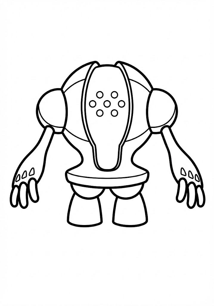 Tô màu Pokemon Registeel