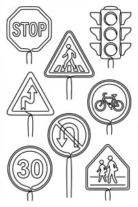 Tô màu Biển Chỉ Dẫn Đường Bộ