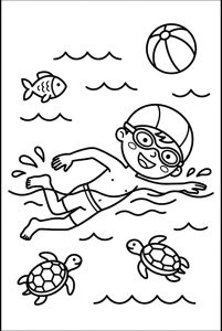Tô màu Bơi Lội (5)