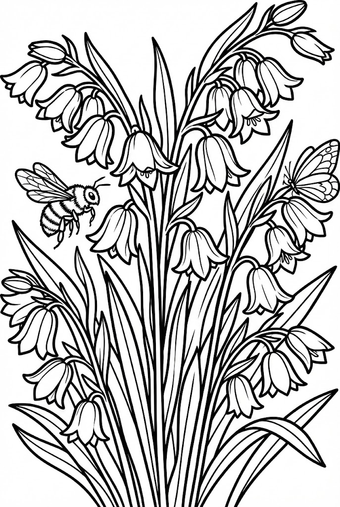 Tô màu Bông Hoa Chuông