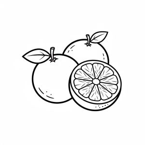 Tô màu Hai Quả Cam