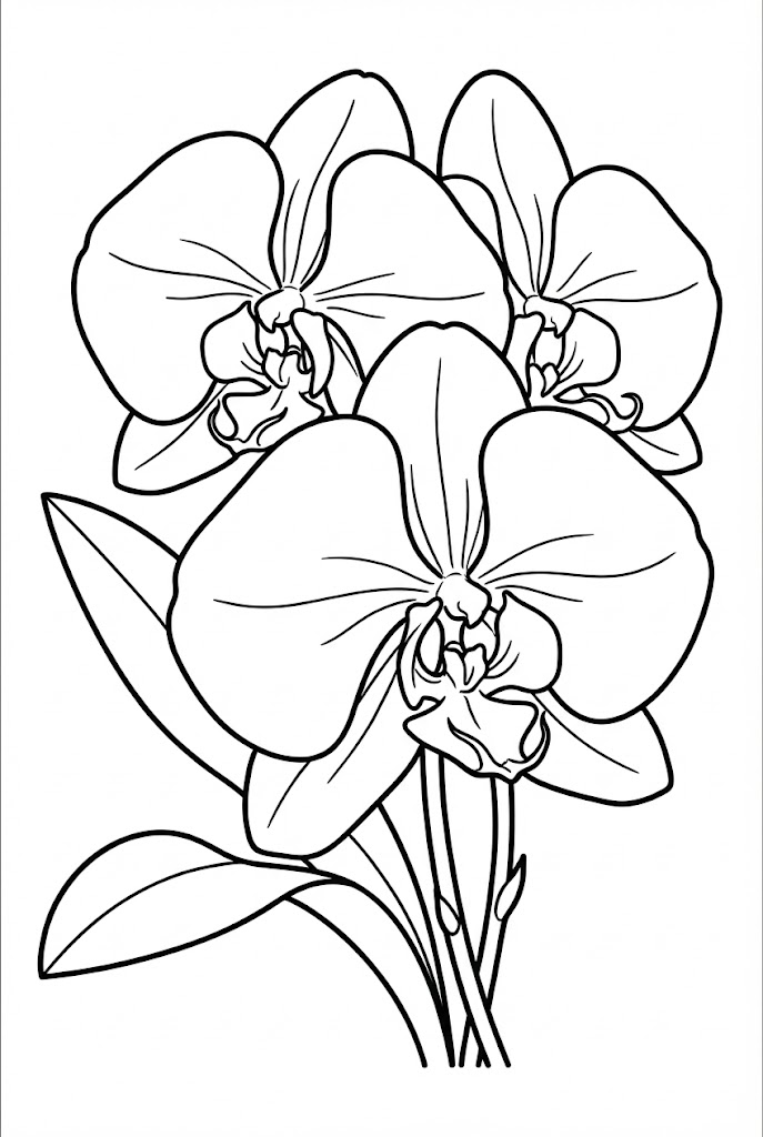 Tô màu Hoa Lan Đặc Biệt