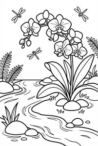 Tô màu Hoa Lan Dại