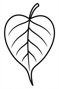 Tô màu Lá Cây Bồ Đề