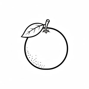 Tô màu Một Quả Cam