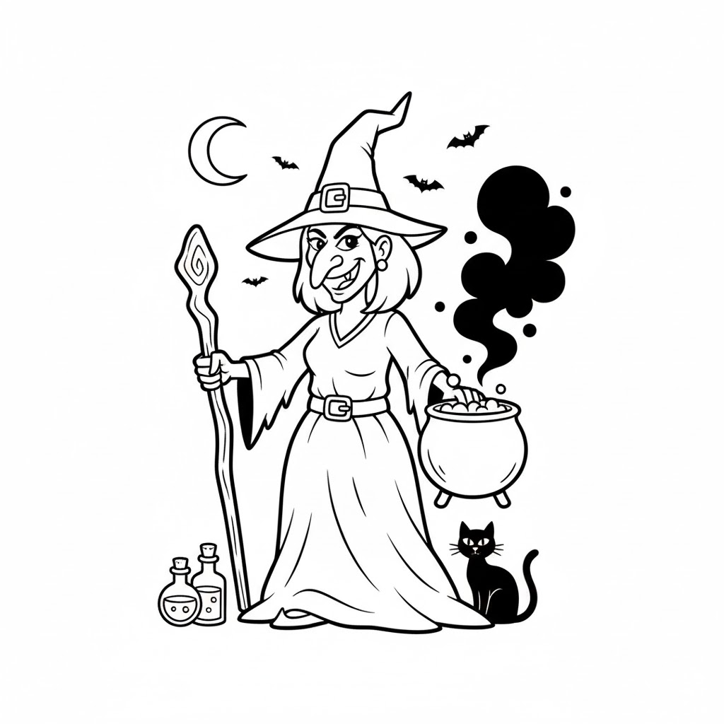Tô màu Mụ Phù Thủy Độc Ác