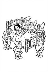 Tô màu Nàng Bạch Tuyết Ngủ