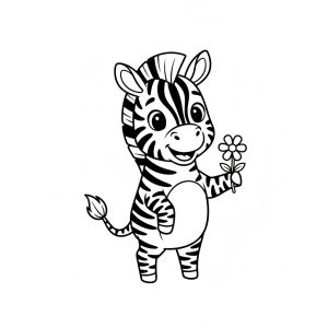 Tô màu Ngựa Vằn Ngộ Nghĩnh