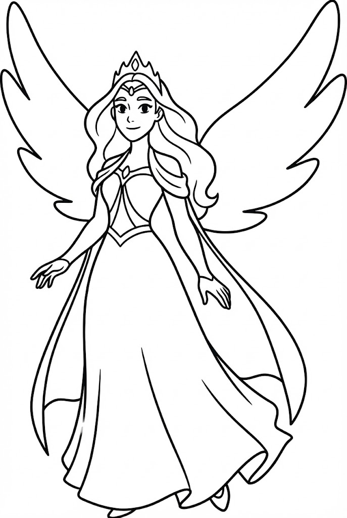 Tô màu Nhân Vật Angella