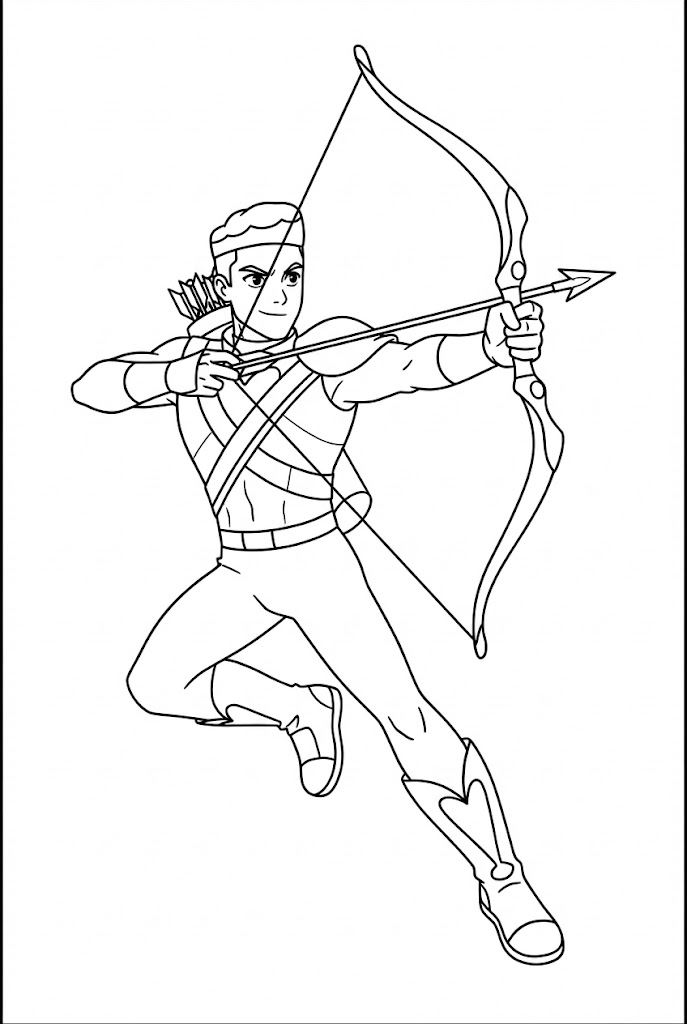 Tô màu Nhân Vật Bow