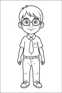 Tô màu Nhân Vật Ehsan Trong Upin và Ipin