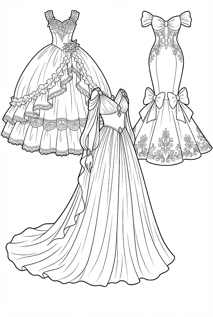 Tô màu Những Bộ Váy đẹp