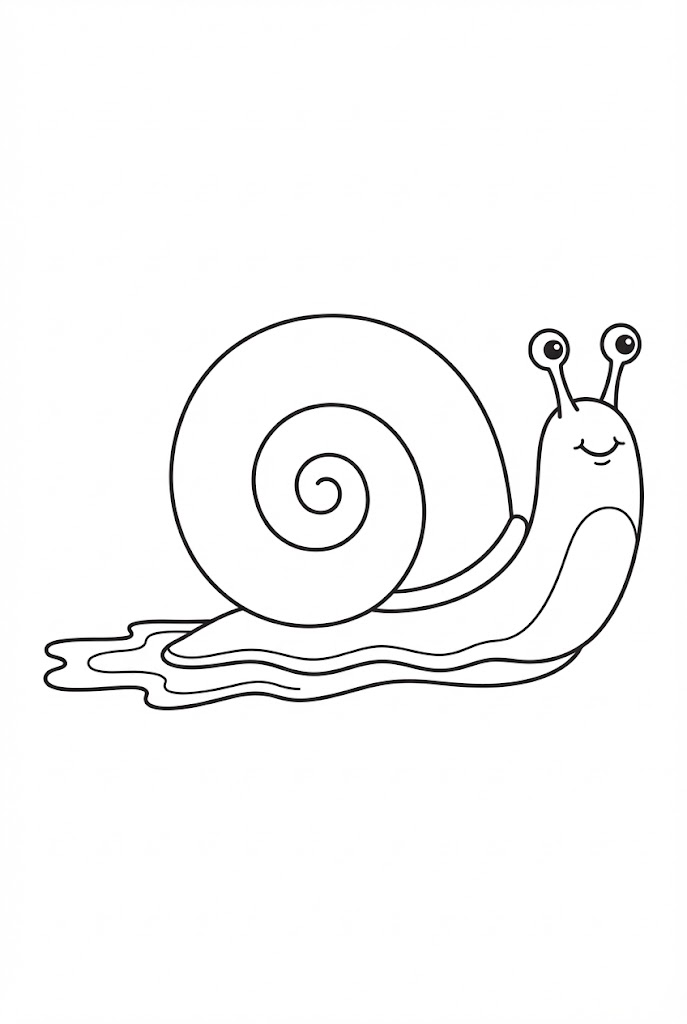 Tô màu Ốc Sên Chậm Chạp