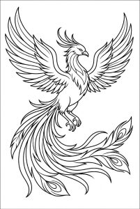 Tô màu Phượng Hoàng Thần Thánh