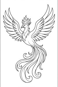 Tô màu Phượng Hoàng Thiêng Liêng