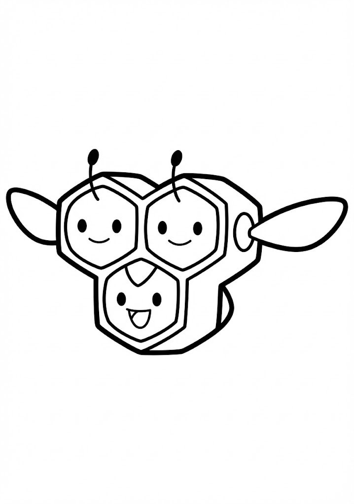 Tô màu Pokemon Combee