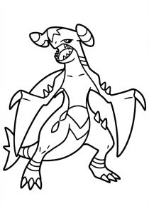 Tô màu Pokemon Garchomp