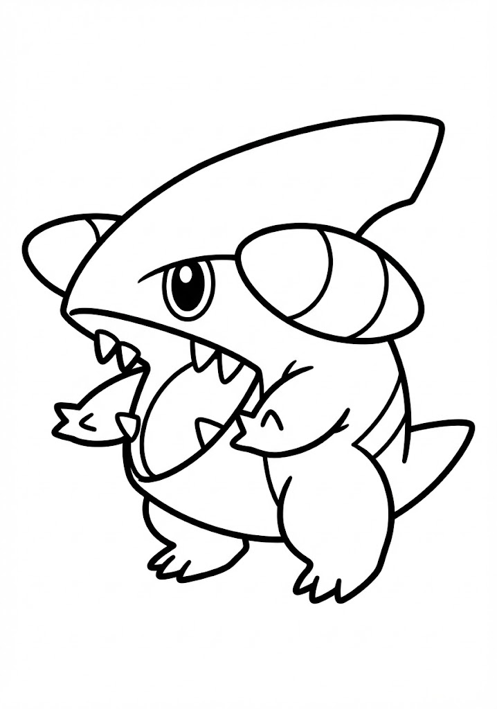 Tô màu Pokemon Gible