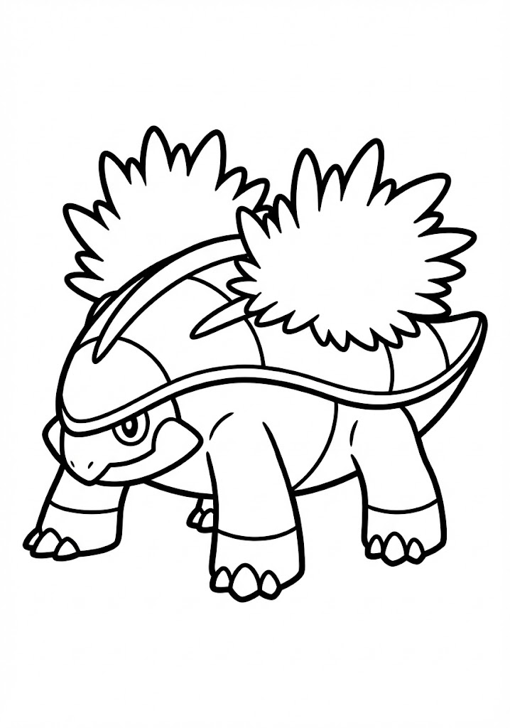 Tô màu Pokemon Grotle