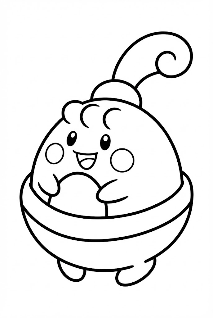 Tô màu Pokemon Happiny