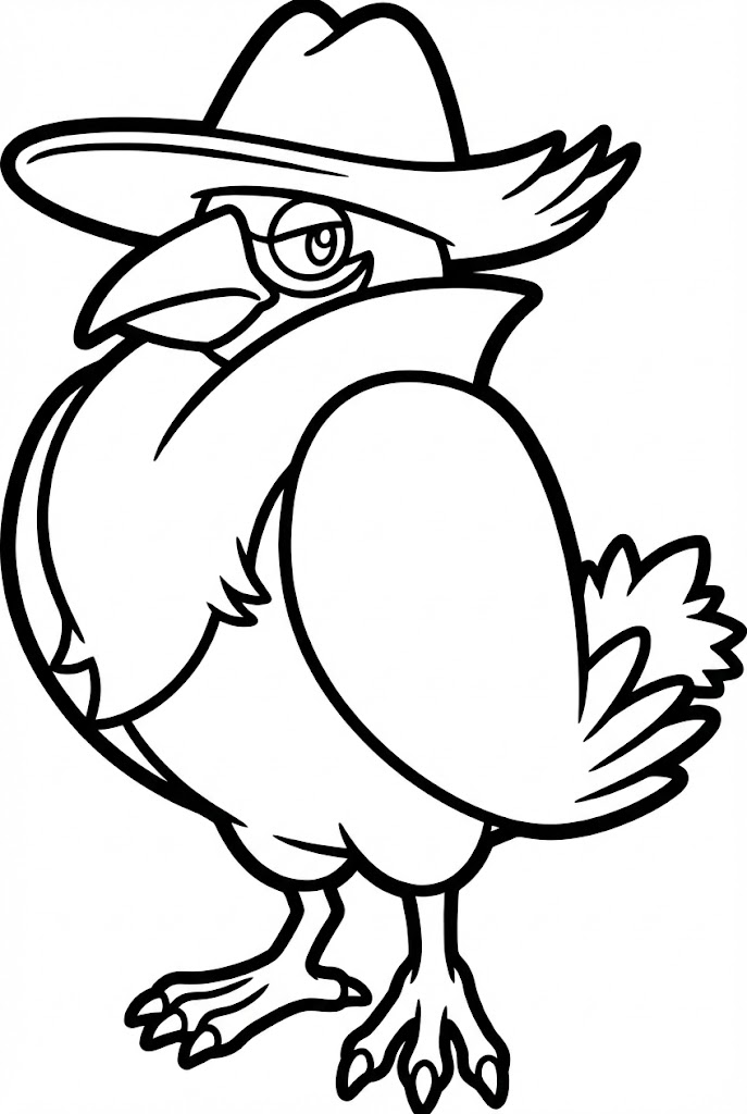 Tô màu Pokemon Honchkrow