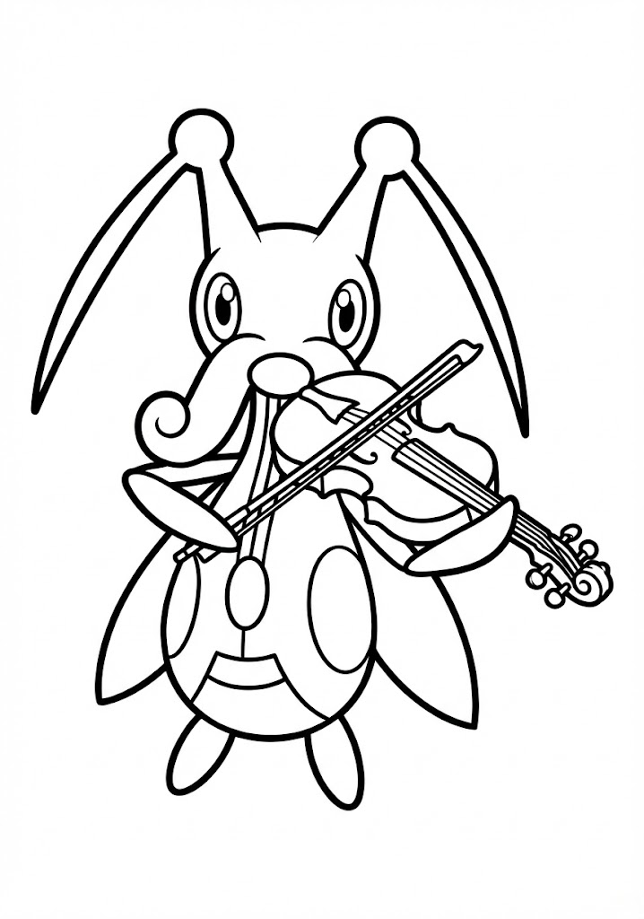 Tô màu Pokemon Kricketune