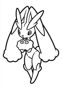 Tô màu Pokemon Lopunny