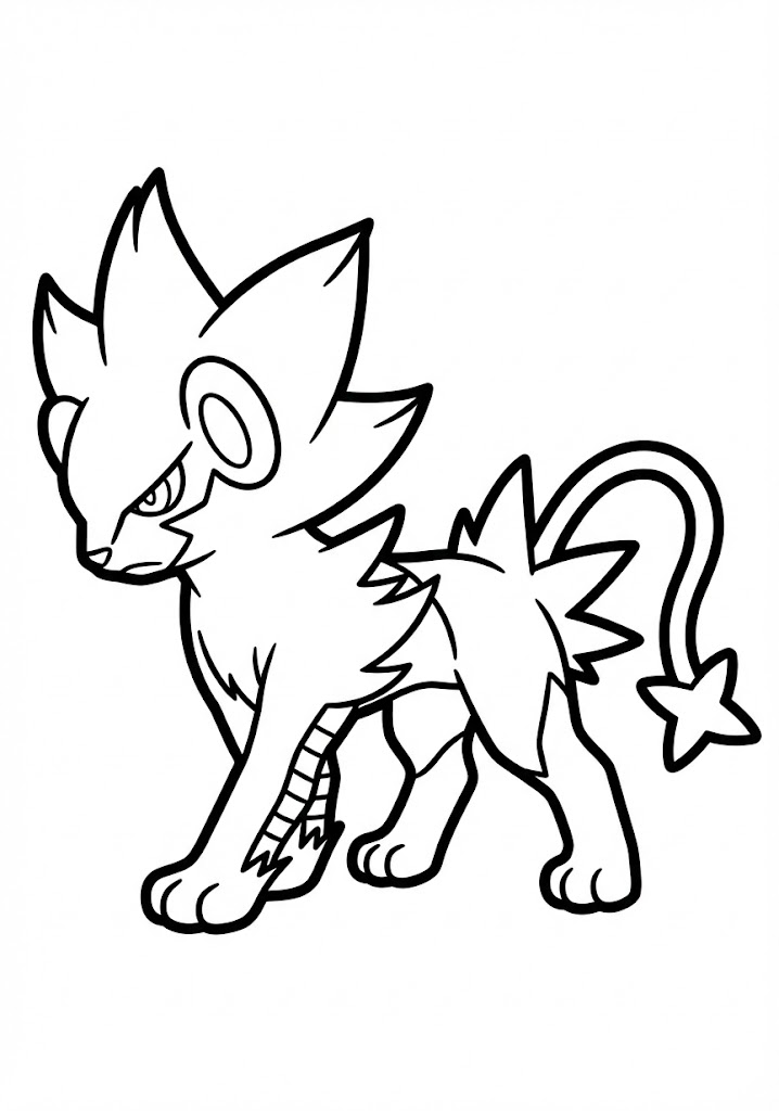 Tô màu Pokemon Luxray