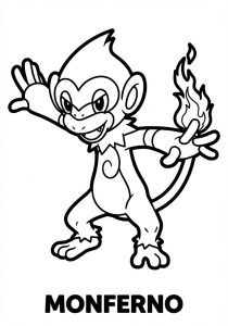 Tô màu Pokemon Monferno