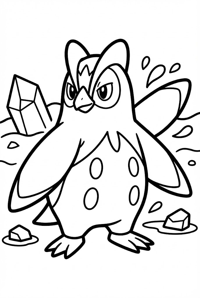 Tô màu Pokemon Prinplup