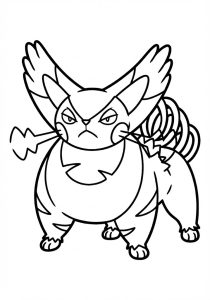 Tô màu Pokemon Purugly