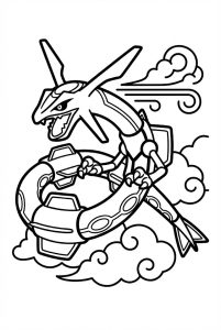Tô màu Pokemon Rayquaza