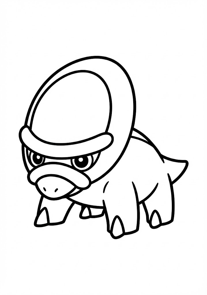 Tô màu Pokemon Shieldon