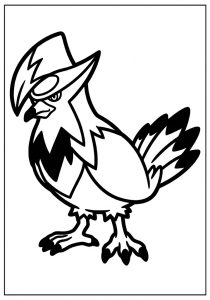 Tô màu Pokemon Staraptor