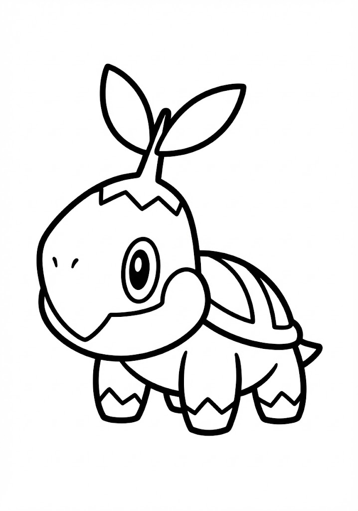 Tô màu Pokemon Turtwig