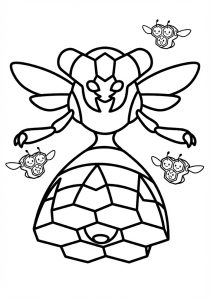 Tô màu Pokemon Vespiquen