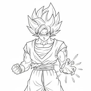 Tô màu Son Goku Tuyệt Vời