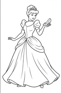 Tô màu nàng lọ lem duyên dáng