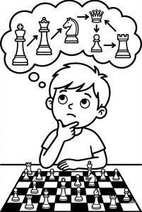 Tô màu nghĩ các nước đi cờ vua