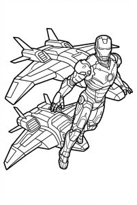 Tô màu người sắt và phi cơ