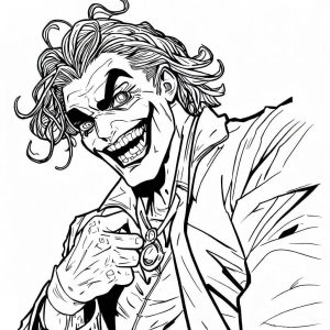 Tô màu Ác Quỷ Joker cho bé tập tô