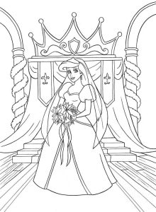 Tô màu Ariel Xinh Đẹp dễ thương cho bé