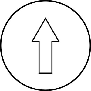 Tô màu Biển Báo Chỉ Đường Phía Trước cho bé tập tô