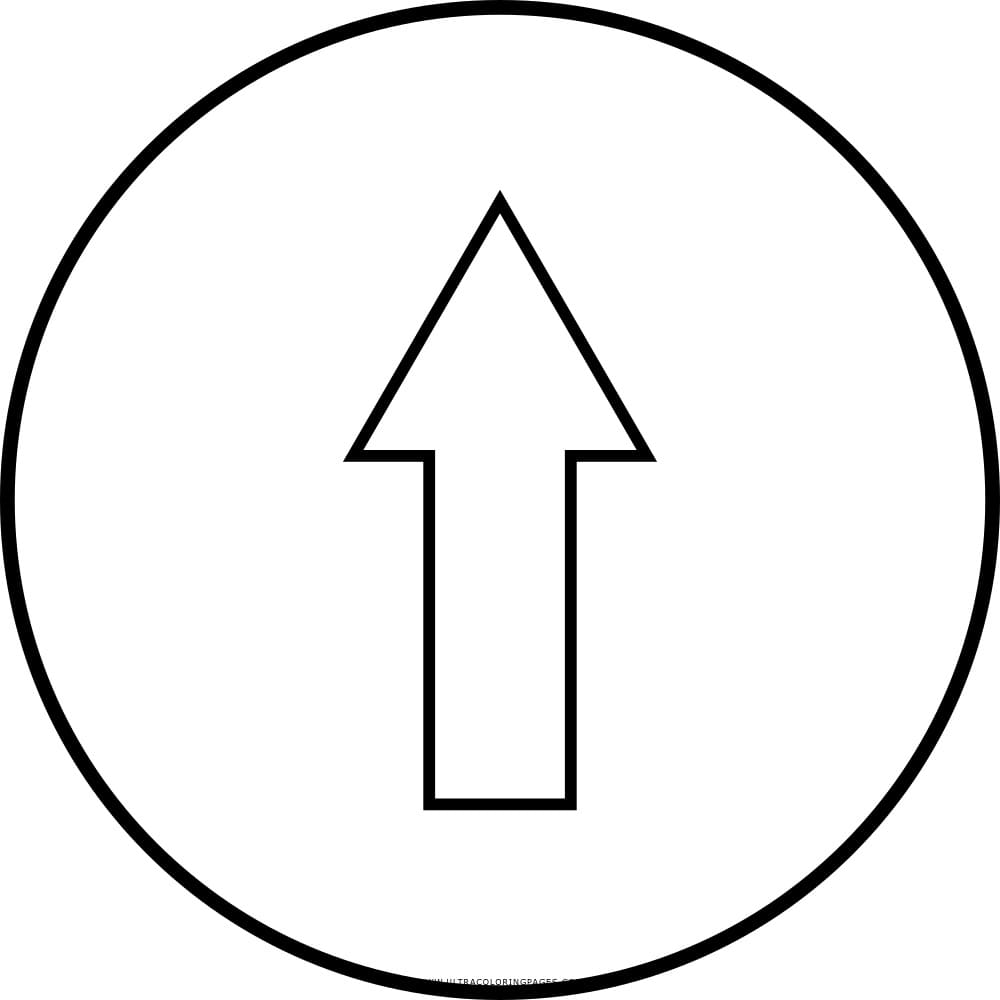 Tô màu Biển Báo Chỉ Đường Phía Trước cho bé tập tô