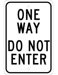 Tô màu biển báo đường 1 chiều cho bé tập tô